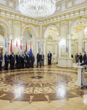 Україна зацікавлена у розвитку діалогу та партнерства з державами, які поділяють демократичні цінності – Президент під час вручення вірчих грамот новопризначеними послами Україна зацікавлена у розвитку діалогу та партнерства з державами, які поділяють демократичні цінності – Президент під час вручення вірчих грамот новопризначеними послами
