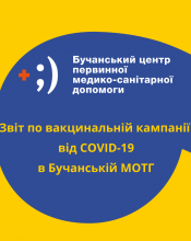 Звіт по вакцинальній кампанії від COVID-19 в Бучанській громаді