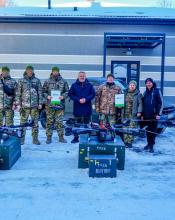 Бучанська громада передала спецпідрозділам Головного управління розвідки три БпЛА Heavy Shot «Жвавий». Бучанська громада передала спецпідрозділам Головного управління розвідки три БпЛА Heavy Shot «Жвавий».