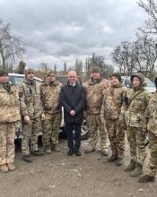 Посол Данії Олє Егберг Міккельсен відвідав Бучанське ДФТГ та висловив захоплення відвагою українських жінок Посол Данії Олє Егберг Міккельсен відвідав Бучанське ДФТГ та висловив захоплення відвагою українських жінок