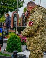 У День захисників і захисниць України у Бучі вшанували пам'ять полеглих воїнів