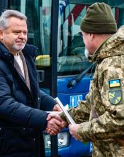 Чотири автобуси передала Бучанська громада Збройним Силам України Чотири автобуси передала Бучанська громада Збройним Силам України