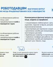 Компенсація роботодавцям за працевлаштування осіб з інвалідністю Компенсація роботодавцям за працевлаштування осіб з інвалідністю