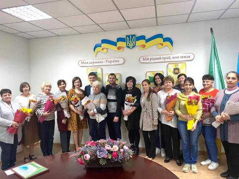 Привітали бібліотекарів громади Привітали бібліотекарів громади