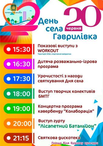 Гаврилівка запрошує Бучанську родину і гостей 