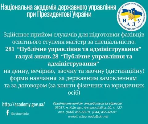 НАЦІОНАЛЬНА АКАДЕМІЯ ДЕРЖАВНОГО УПРАВЛІННЯ ПРИ ПРЕЗИДЕНТОВІ УКРАЇНИ НАЦІОНАЛЬНА АКАДЕМІЯ ДЕРЖАВНОГО УПРАВЛІННЯ ПРИ ПРЕЗИДЕНТОВІ УКРАЇНИ