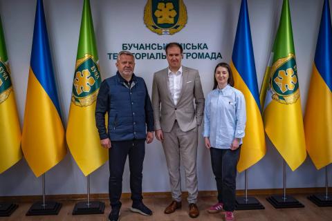 Бучу відвідав член наглядової ради Swiss Foreign Trade Agency Ксав'є Корню Бучу відвідав член наглядової ради Swiss Foreign Trade Agency Ксав'є Корню