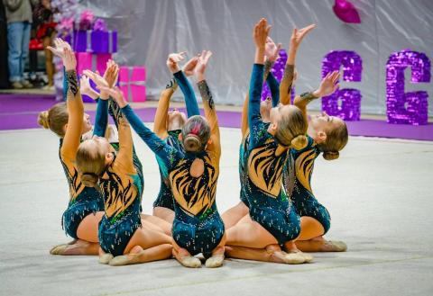 У Бучі відбувся традиційний Всеукраїнський турнір з групової естетичної гімнастики «Зимова зірка»