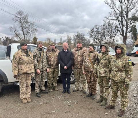 Посол Данії Олє Егберг Міккельсен відвідав Бучанське ДФТГ та висловив захоплення відвагою українських жінок Посол Данії Олє Егберг Міккельсен відвідав Бучанське ДФТГ та висловив захоплення відвагою українських жінок