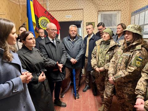 Бучанське ДФТГ відвідали Міністерка європейських справ Данії Марі Б'ярре та посол Данії в Україні Оле Егберг Міккельсен