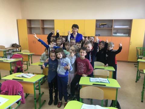 Перший дзвінок у новому приміщенні Перший дзвінок у новому приміщенні