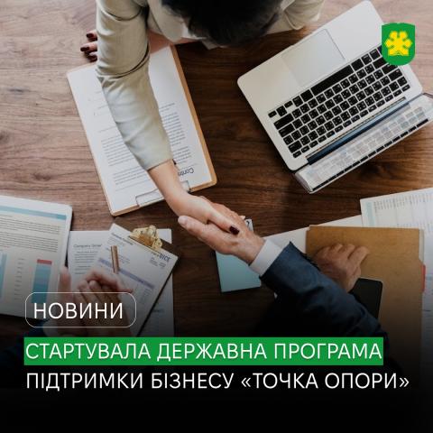 Можливості для бізнесу, що постраждав від війни: стартувала державна програма підтримки «Точка опори». Можливості для бізнесу, що постраждав від війни: стартувала державна програма підтримки «Точка опори».
