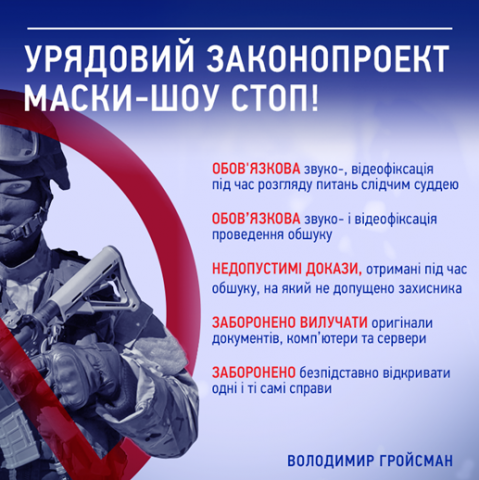ДЕПУТАТИ ПІДТРИМАЛИ УРЯДОВУ ІНІЦІАТИВУ ЗАХИСТУ БІЗНЕСУ ВІД «МАСКИ-ШОУ» ДЕПУТАТИ ПІДТРИМАЛИ УРЯДОВУ ІНІЦІАТИВУ ЗАХИСТУ БІЗНЕСУ ВІД «МАСКИ-ШОУ»