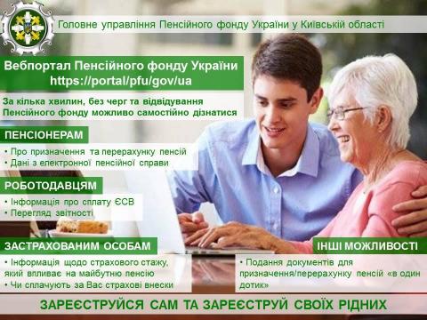 З метою підвищення якості та оперативності обслуговування громадян Пенсійний фонд України запровадив широкий спектр електронних послуг. З метою підвищення якості та оперативності обслуговування громадян Пенсійний фонд України запровадив широкий спектр електронних послуг.
