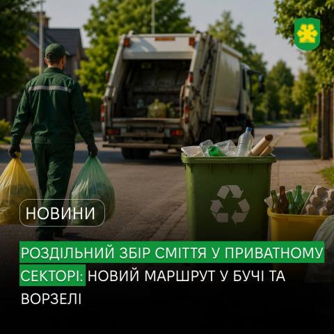 Роздільний збір сміття у приватному секторі: компанія «Крамар ЕКО» відкрила додатковий маршрут у Бучі та Ворзелі Роздільний збір сміття у приватному секторі: компанія «Крамар ЕКО» відкрила додатковий маршрут у Бучі та Ворзелі