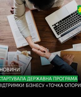 Можливості для бізнесу, що постраждав від війни: стартувала державна програма підтримки «Точка опори».