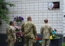 У Бучі відкрили меморіальну дошку нашому земляку, мужньому воїну Андрію Григор'єву